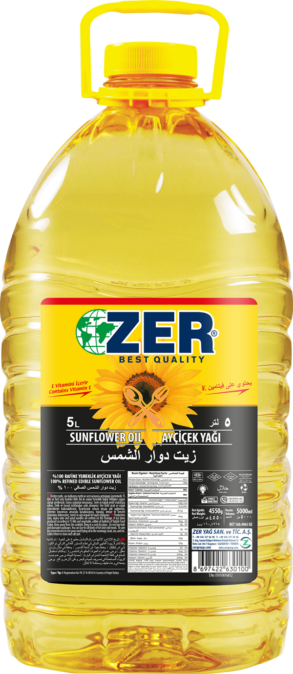 
								
								
																		ZER UZUN DAMACANA AYÇİÇEK YAĞI 5 LT
