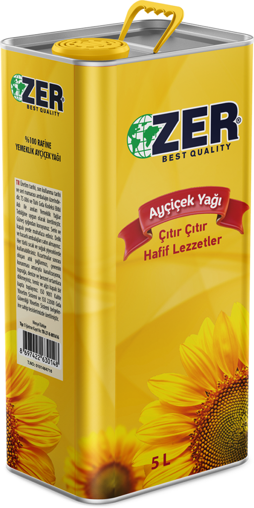 ZER TENEKE AYÇİÇEK YAĞI 5 LT